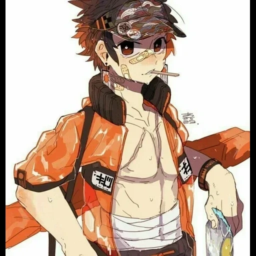menino anime, cara de anime, papel de animação, kimetsu no yaiba reader, rapaz personagem anime