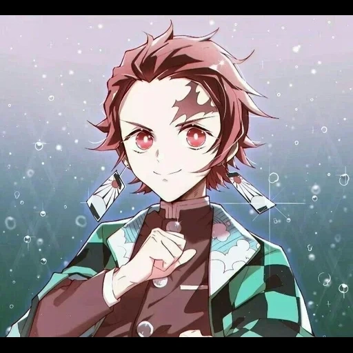 tanjiro, tanziro kamado, tanjiro kamado, personaggi anime, arti anime dei personaggi