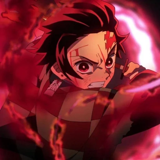 la lame disséquant les démons, blade de coupe de démon 2, demons disséquant la lame d'anime, demons de coupe de lame tanjiro demon, demons de coupe lame kimetsu no yaiba