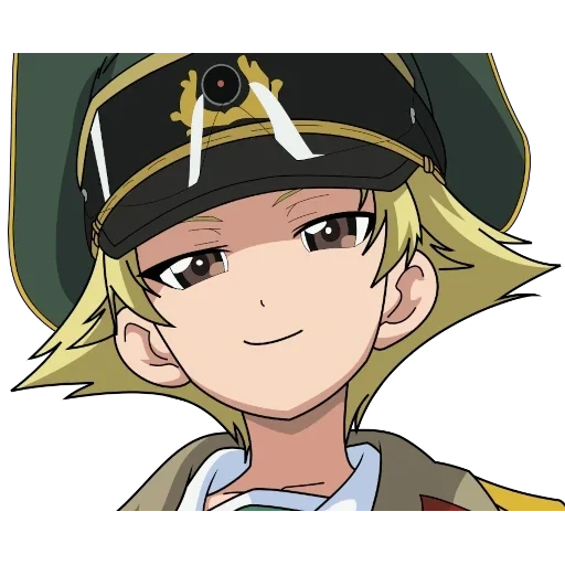 bel anime, personnages d'anime, filles und panzer, erwin rommel girls und panzer