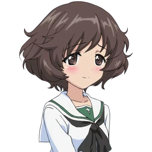 gup yukari, anime art, yukari akiyama, akiyama yukari chibi, yukari akiyama anime