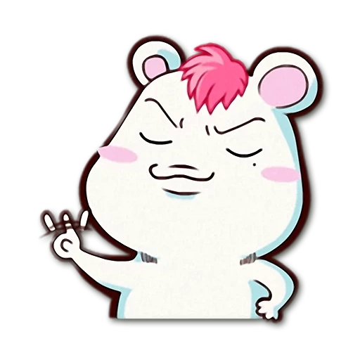 lovely, anime hamster, ebichu hamster, discontented
