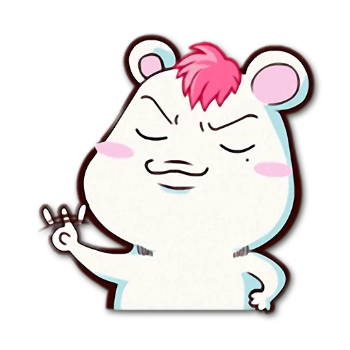 mignon, anime hamster, hamster d'ebichu, insatisfait