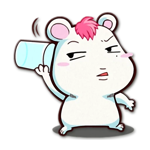 sebuah mainan, hamster anime, hamster ebich, anime lucu