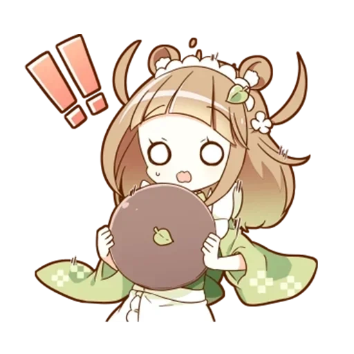 tanuki, hiko saionji chibi, food fantasy tea chibi