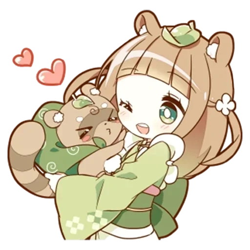 tanuki, gambar anime, karakter anime