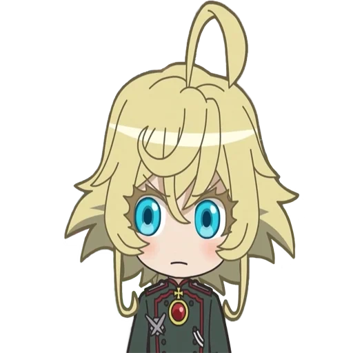 red cliff, youjo senki, youjo senki chibi, chibi tania degurshaf, tania gurechav chibi