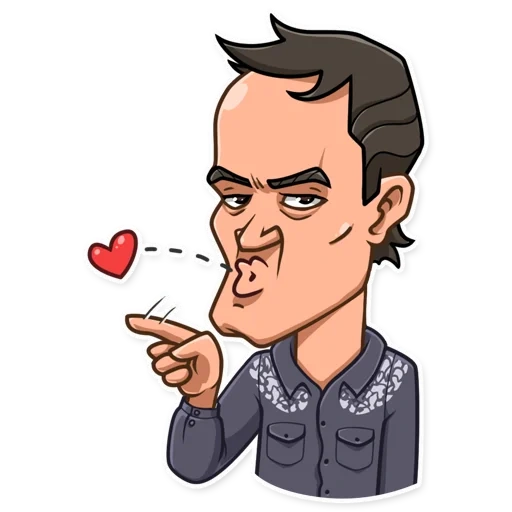 quentin tarantino stickers, telegram stickers, tarantino stickers, quentin tarantino, set of stickers