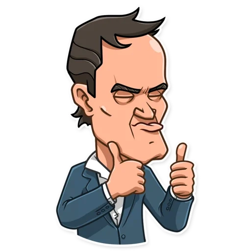 quentin tarantino stickers, telegram stickers, quentin tarantino, set of stickers, stickers for whatsapp