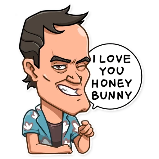 stiker quentin tarantino, sticker telegram, quentin tarantino, stiker, set stiker