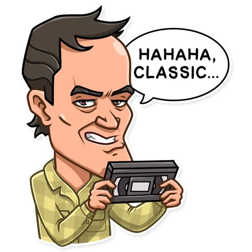 quentin tarantino stickers, quentin tarantino, stickers for telegram, ha ha classic, stickers