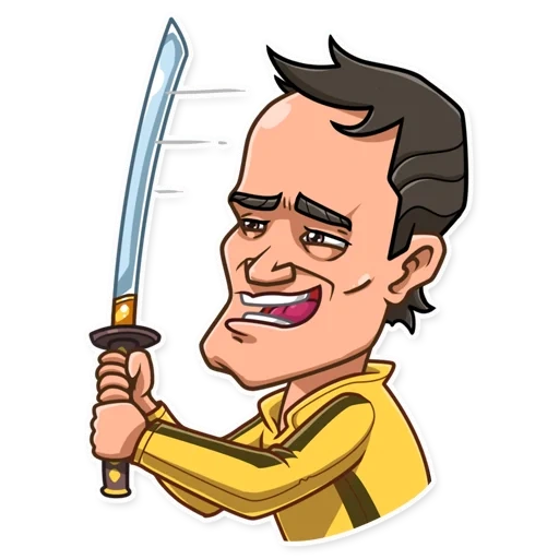 quentin tarantino, tarantino stickers, telegram stickers, quentin tarantino stickers, set of stickers