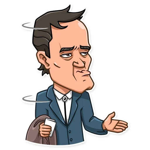 stiker quentin tarantino, stiker untuk telegram, stiker, stiker untuk telegram, set stiker