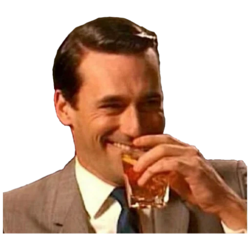 meme wiski pria, meme gelas anggur pria, wiski john hamm meme, meme whiskey don draper, meme tertawa dengan gelas anggur