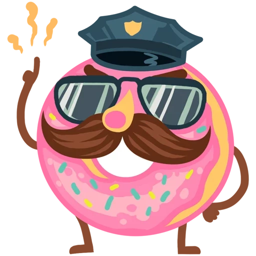 пончик, группа 5, вкусная команда, donuts игра про полицию