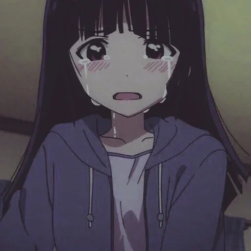 плач аниме, девушки аниме, грустные аниме, аниме арты грустные, аниме эстетика слезы