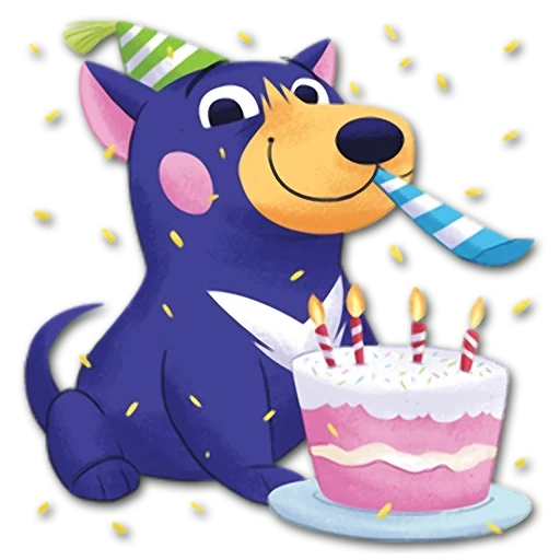 bye, perro, messenger, cumpleaños