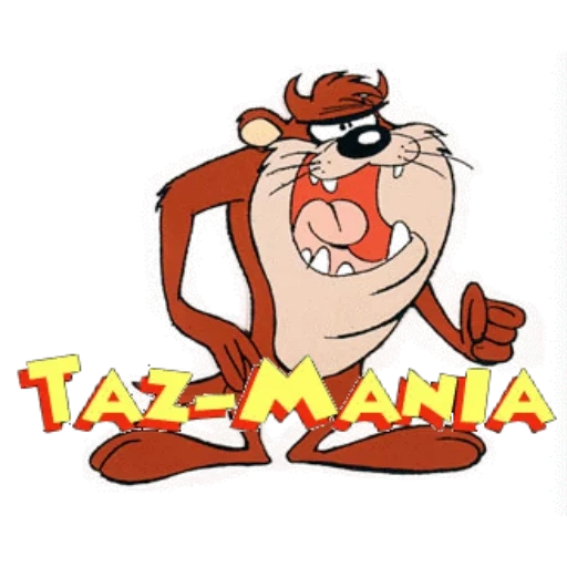 bulan, iblis tasmania, tasmansk devil dc, kartun tasman devil, luni tunz tasmansky devil