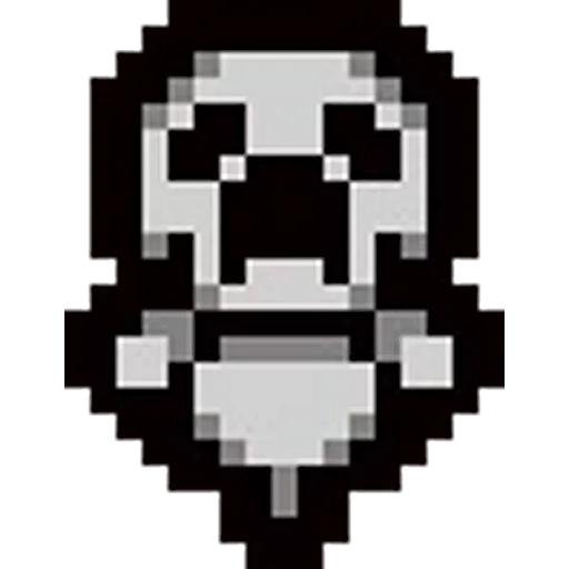 frisk pixel, bendy pixel art, monochrome pixel art, gasper pixels underput, gaster anderma pixel