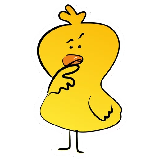 chicken, duck, park zipa, toothed chicken, sticker cute chick