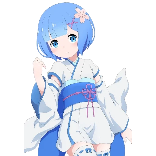 anime, rem re zero, nagisa re zéro, personnages d'anime, re re zéro petit