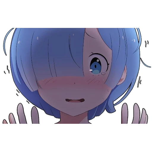 animation, re zero rem, lovely cartoon, zero animation, cartoon characters