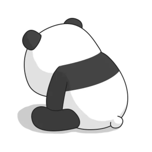 панда черно белая, панда рисунок для срисовки, панда, рисунки панды милые, рисунок панды