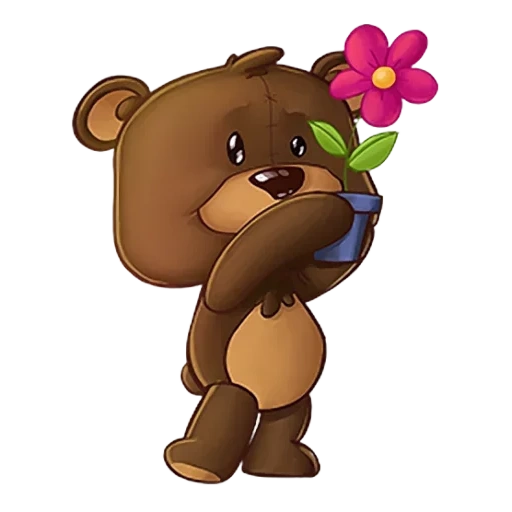 ours, ours, ours en peluche, ours avec des fleurs, et les ours serrent bruns blancs