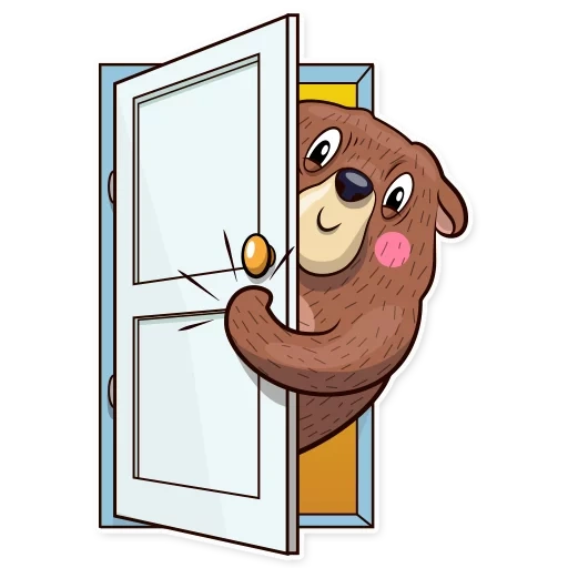 llevar, ventana de oso, la puerta es un oso, llevar a la ventana, vector de ventana de oso