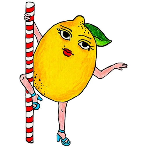 lemon, jeruk lemon, lemonchik, stiker lemonchik