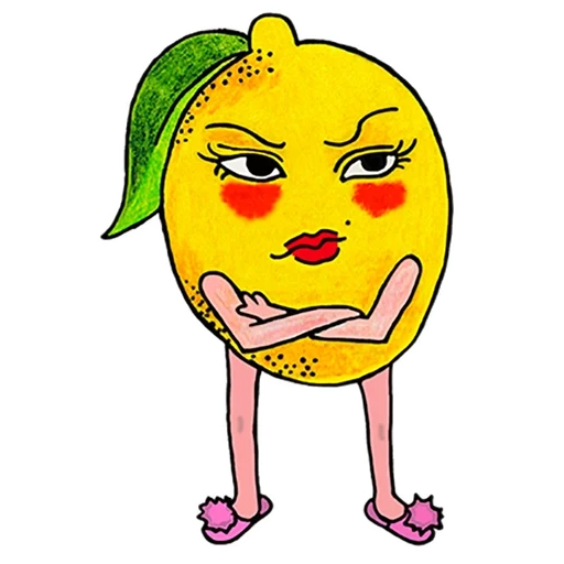 lemon, lemonchik, stickers lemonchik