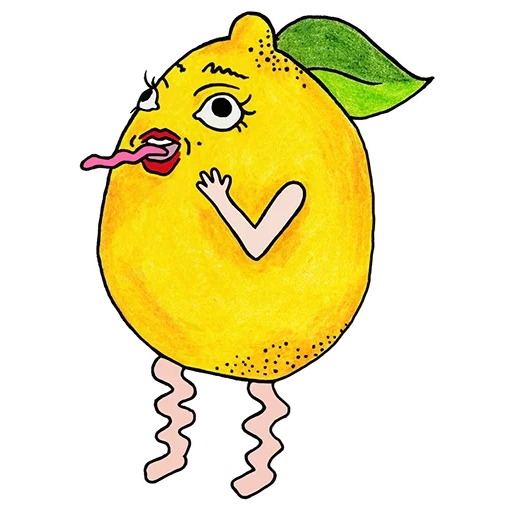 lemon, jeruk lemon, lemonchik, stiker lemonchik