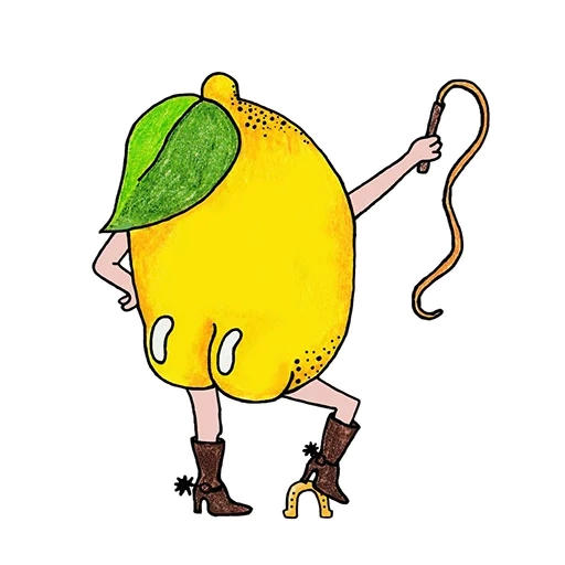 picture, lemonchik, stickers lemonchik, funny fruits lemon