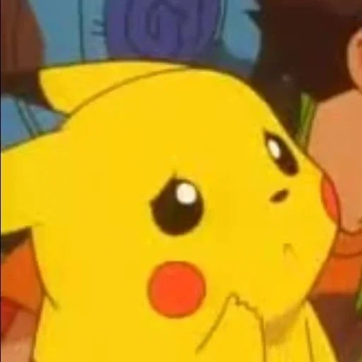pikachu, pikachu tsets, pikachu pokemon, pokemon is sad, yellow pokemon hair