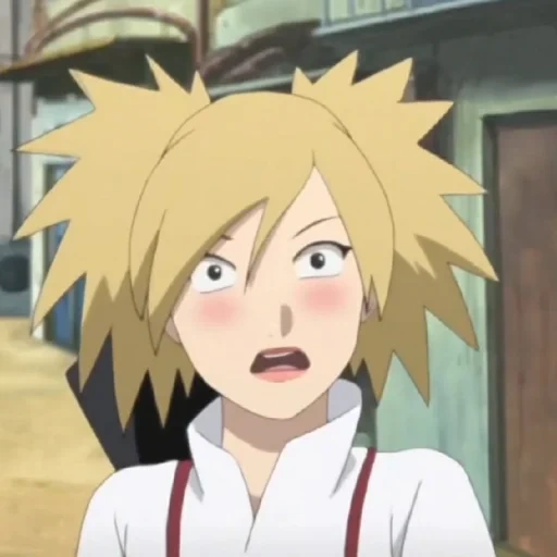 naruto, temari naruto, naruto saison 2, naruto temari est embarrassé, temari boruto sourit