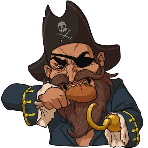 rol, pirata, pirata, pirata viejo