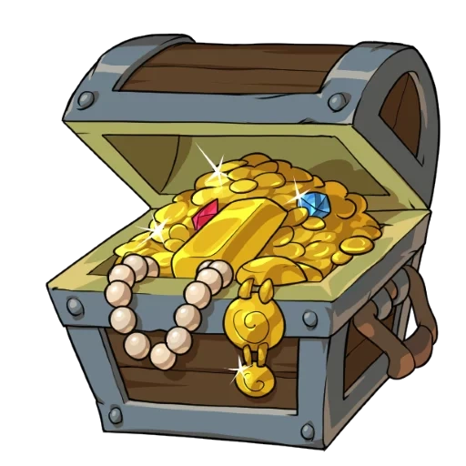 scatola, petto dorato, il torace con oro, i tesori toracici