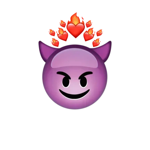 emoji, emoji, emoji demon, emoji is a violet demon