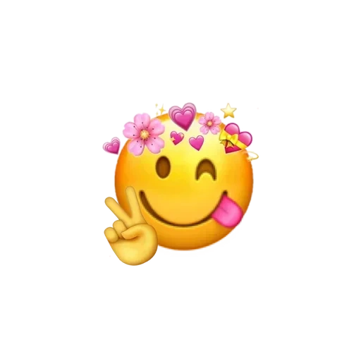 souriant, emoji est doux, emoji est mignon, émoticônes roses, fond rose aux émoticônes