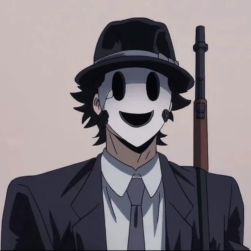 les gars de l'anime, l'anime est le meilleur, tenkuu shinpan, personnages d'anime, anime de masque de tireur d'élite