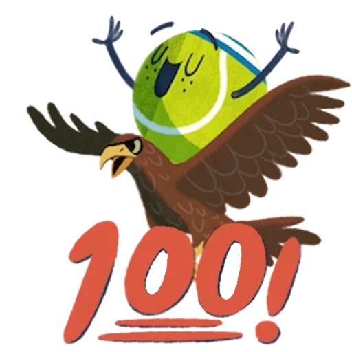 text, cartoon eagles, 1001 tour logo