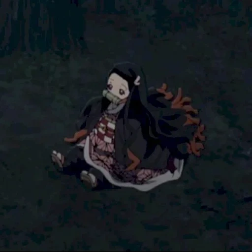 nezuko, незуко, темнота, nezuko sit, demonslayer