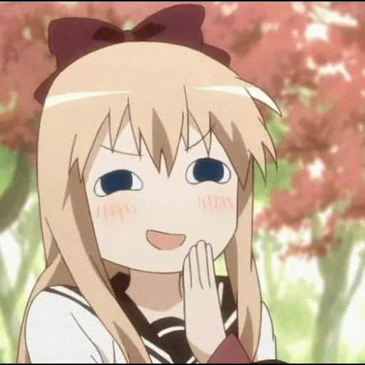 yuru yuri, тосино кёко, аниме мем лицо, аниме смешные лица, тосино кёко помидорка