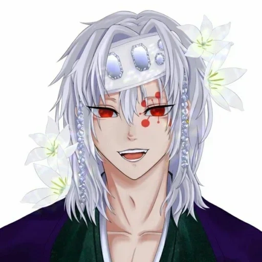 anime uzui, demonio de anime, personajes de anime, anime allen walker, hermosos chicos de anime estética