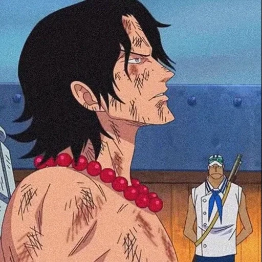 uma pedaço, ace van pis, luffy de beluss, anime uma peça, sengoku contra luffy