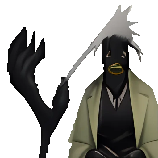 ninja nero, personaggio di anime, design del personaggio, clan shadow ninja, un personaggio immaginario