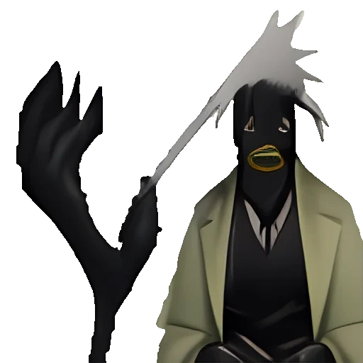 ninja hitam, karakter anime, desain karakter, ninja shadow clan, karakter fiksi