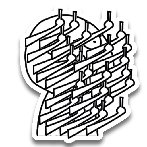 texte, labyrinthe, fstikbot, icône de frites, labyrinthe vertical