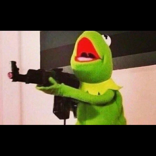 kermit, cermit ak 47, kermite killer, frosch cermit, der frosch kermit ist automatisch