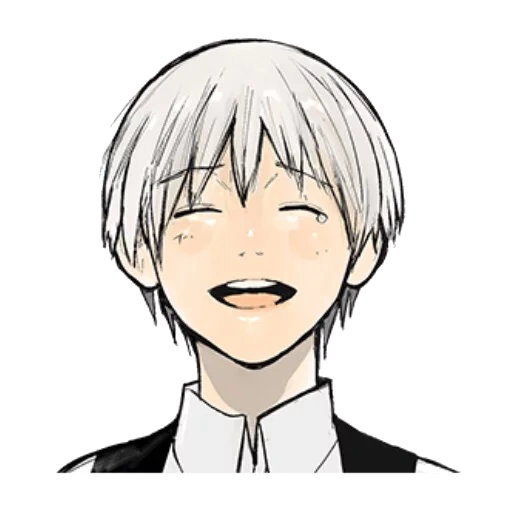 foto, ken kaneki, tóquio ghoul, mangá kaneki ken smile, kaneki ken smiles manga